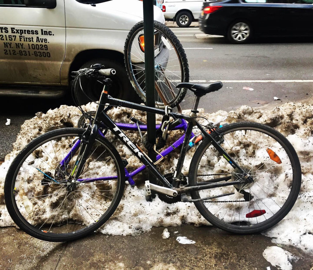New York City bikes after the snow.