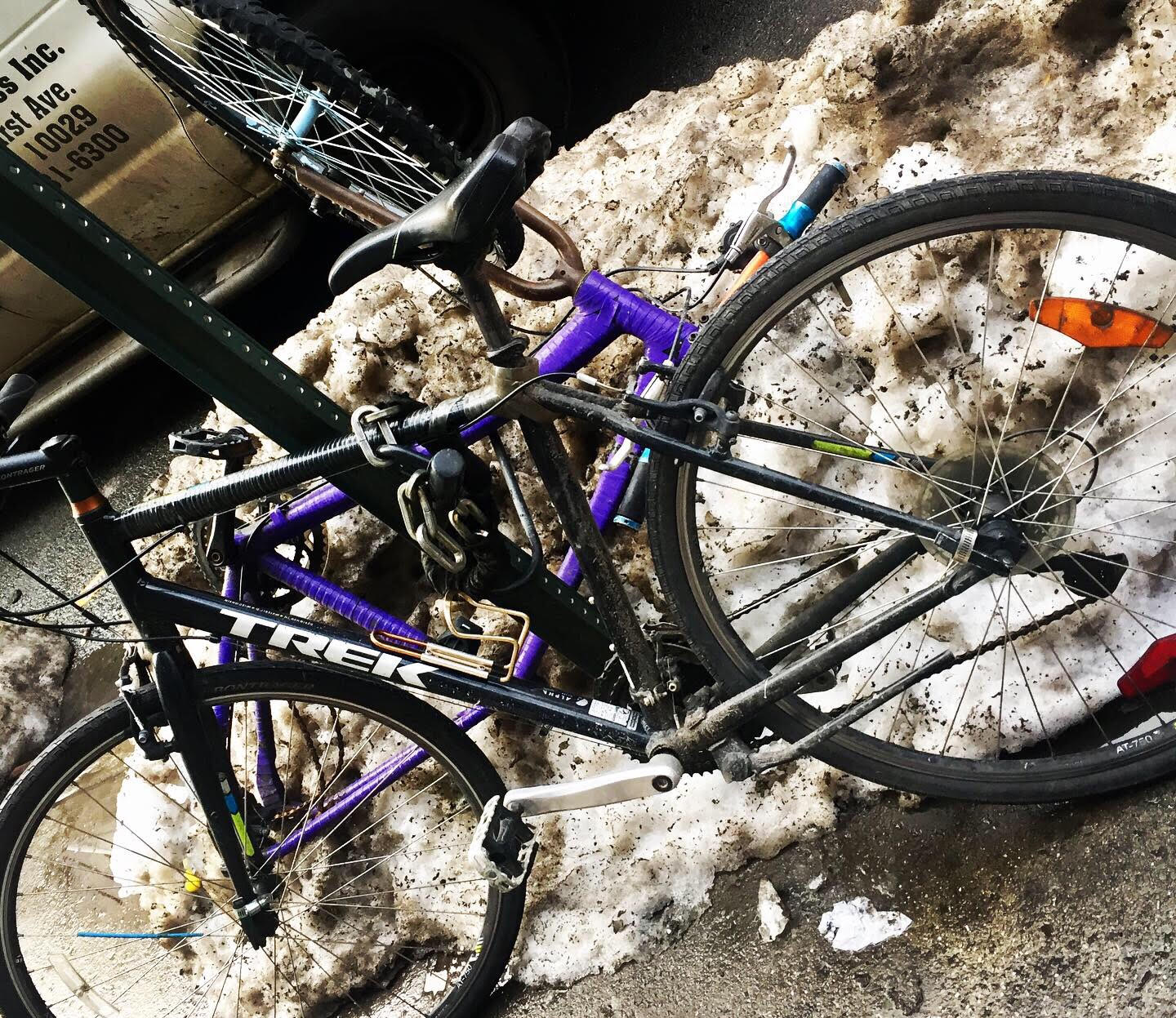 New York City bike after the snow.