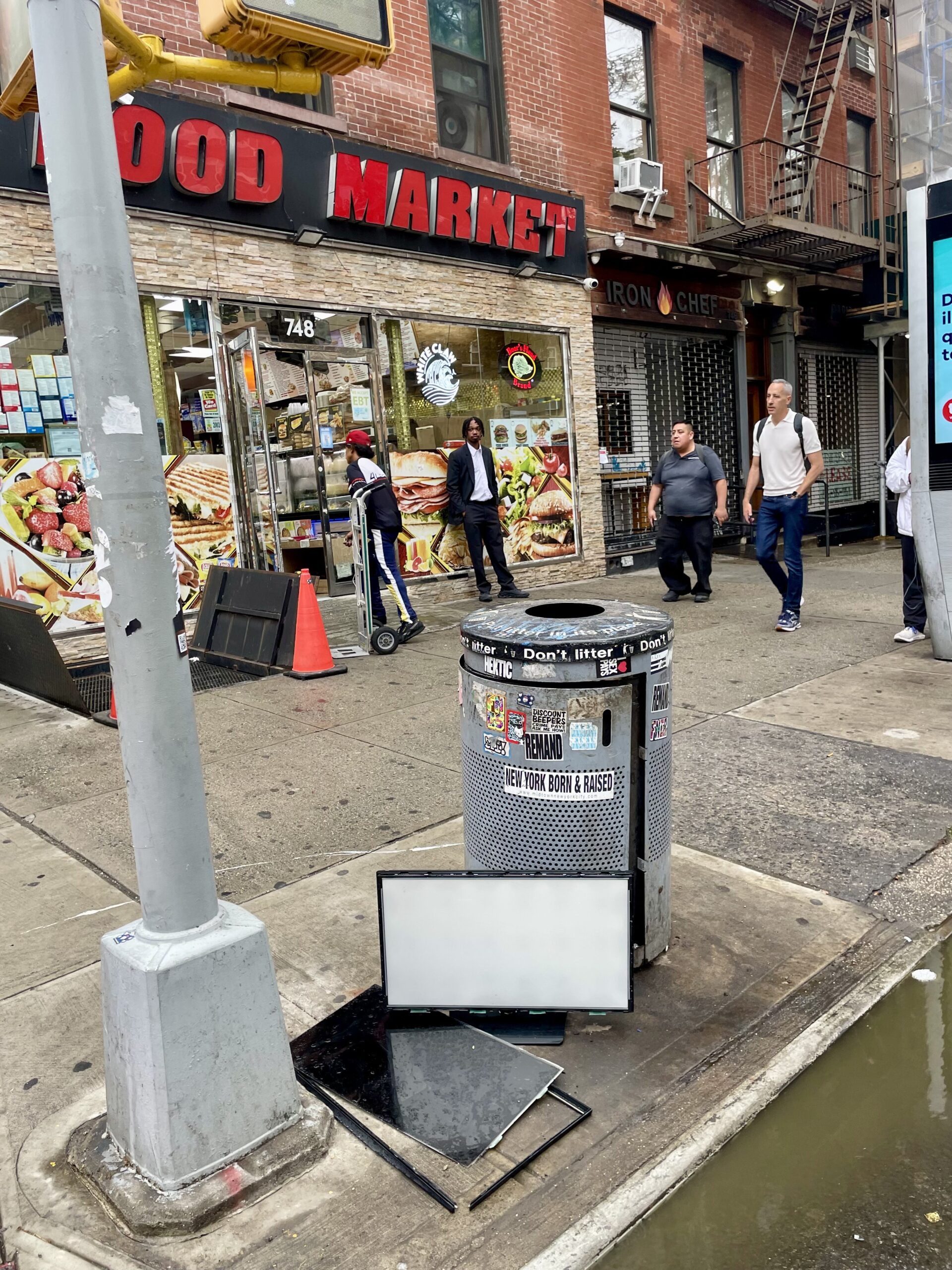 Discarded monitor on 10th Avenue, NYC